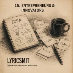 Entrepreneurs & Innovators — Lyricsmit creator category